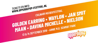 September 14 2019 Golden Earring Bergschenhoek - Opperdepop festival ad